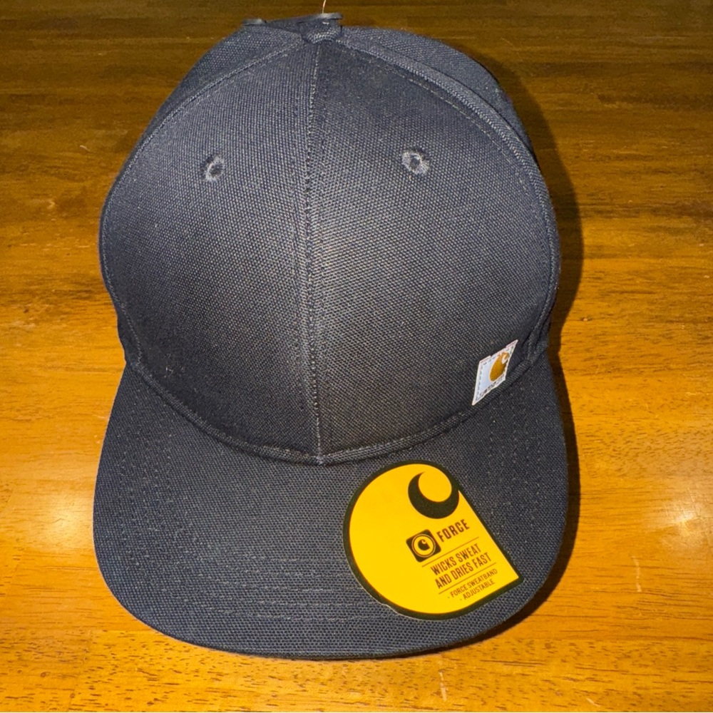 Carhartt Men's Moisture Wicking Fast Dry Baseball Cap Hat Black Snapback OSFA